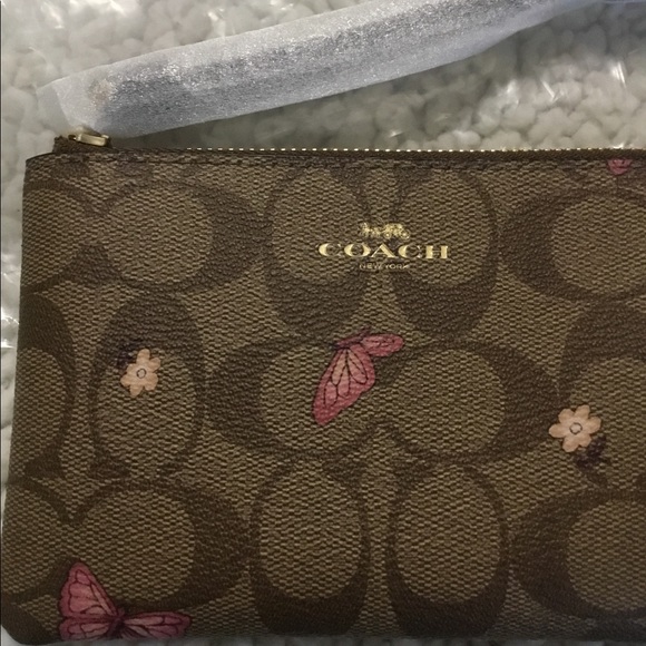 Coach Wristlet With Butterfly Print - Picture 5 of 10